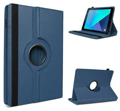 Produktbild von Schutzhülle Samsung Galaxy Tab E 9.6 Tablet Hülle Tasche Case Cover 360° DrehbarFarben:Blau
