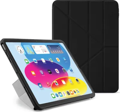 Produktbild von Pipetto Origami No1 Original Hülle iPad (10th gen/A16) – 5-in-1 Standpositionen – Antimikrobielle Materialien töten 99,9% der Bakterien – Automatisches Schlafen/Aufwachen verlängert Akkulaufzeit um 20%