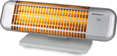 Produktbild von Orbegozo BP 0102, Elektrischer Quarz-Raumheizer, Quarzglas, Flur, Silber, 1200 W, 600 W