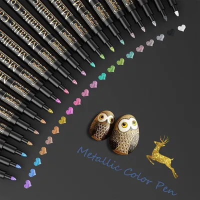 Metallic Marker Set, 20 Farben, für Gästebuch & Scrapbook