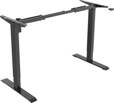 Produktbild von Schreibtisch höhenverstellbar mit Motor schwarz Untergestell elektrisch ergonomisch Metall Steh-/Sitzarbeitsplatz
