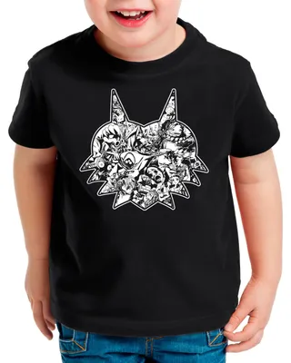 Produktbild von style3 Majoras Mask Kinder T-Shirt n64 link lite