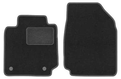 Obrázok produktu pre Predné velúrové koberce pre: Nissan Micra K12 2002-2010 (hatchback) – 2 ks, grafitové, na mieru – Wielganizator LUX