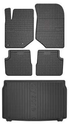 Obrázek produktu pro Gumové autokoberce SolidPRO + vana kufru DryZone pro: Opel Mokka B 2020- SUV 5 ks