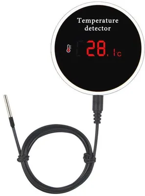 Produktbild von Temperatuurüberwachungssensor mit digitaler Anzeige und Alarmfunktion für Kühlschränke