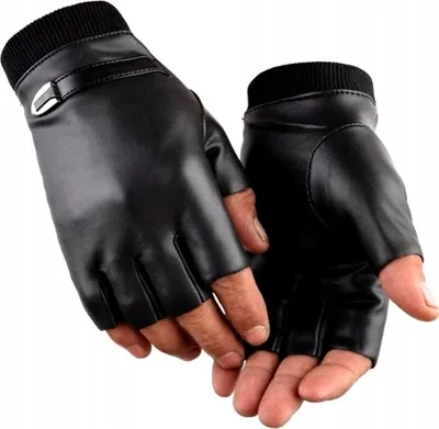 Obrázok produktu pre Kožené palčiaky - Rockový a punkový štýl - Ideálne na outdoorové aktivity - Ekologický materiál