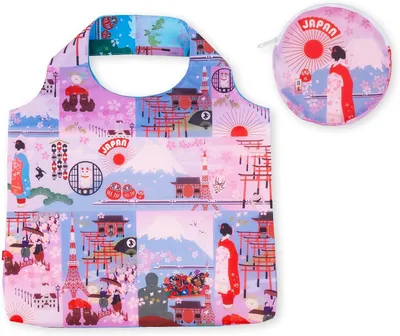 Image de Sac réutilisable, pliable, compact, au design japonais, idéal pour les courses