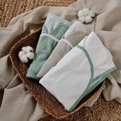 Image de Couches pour bébés douces et sûres en Coton, 0-3 mois, lot de 3