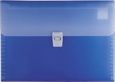 Produktbild von Fächermappe Fact! PP 10 Fächer blau Packung mit 6 Stück