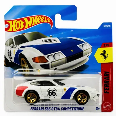 Zdjęcie produktu dla Hot Wheels 1:64 FERRARI 365 GTB4 COMPETIZIONE - JJJ30