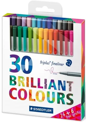 Produktbild von Feinschreiber triplus fineliner 0,3mm Etui mit 30 Stiften Packung mit 10 Stück