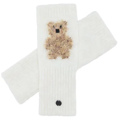 Fraas Handbekleidung Handstulpen mit golden glitzerndem Teddy 667183 in braun