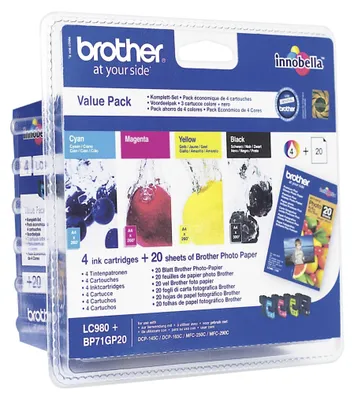 Produktbild von Brother LC-980 Value Pack BK/C/M/Y