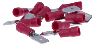 Faston-Steckerklemmen 100 Stk., 22-16 AWG, rot, 4,8 mm