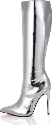 Produktbild von Giaro Stiefel in Übergrößen Silber MILA LIQUID SILVER große Damenschuhe