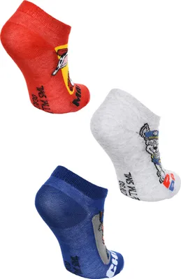Produktbild von Paw Patrol Chase Marshall Rubble Kinder Jungen Sneaker Socken 3 Paar Strümpfe Set   , Größe:31-34