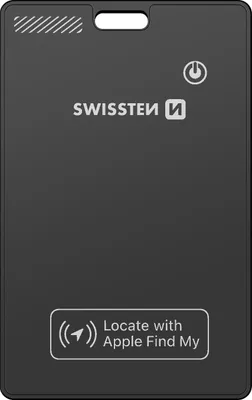 Produktbild von Swissten, Bluetooth-Tracker FindCard im Kreditkartenformat wasserdicht IP45, Schwarz