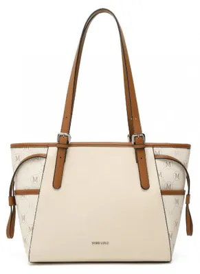 Productafbeelding van Beige-bruine, middelgrote shopper-tas "Julien"