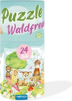 Produktbild von TRÖTSCH Puzzle Waldfreunde 24 Puzzleteile in Rolle