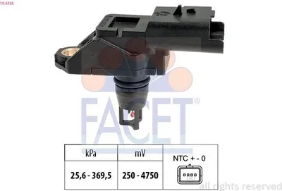Produktbild von FACET 10.3328 Ladedrucksensor für OPEL Corsa F GRANDLAND X (A18) Crossland X (P17) MOKKA Vivaro C Kastenwagen (K0) Zafira Life (K0)