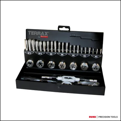 Image de RUKO Jeu d'outils de taraudage HSS, 31 pièces