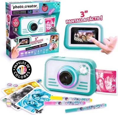 Zdjęcie produktu dla Aparat Fotograficzny Natychmiastowy Canal Toys Creator, Ekran Dotykowy HD 3'', Druk 4 Kolorowy, 100 Zdjęć, Karta SD 4GB