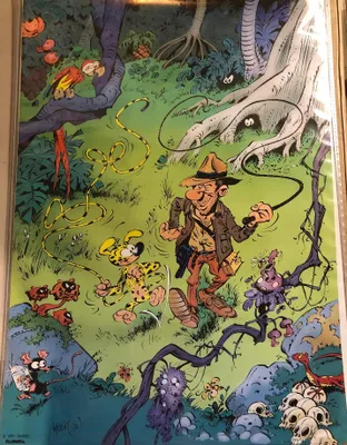 Zdjęcie produktu dla Franquin - Marsupilami - 1991 - Eraflé - Plakat - 50x70 cm