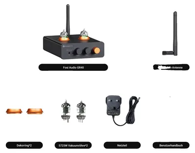Obrázek produktu pro Zesilovač sluchátek, připojení přes Bluetooth, vysoký výstupní výkon, GR40