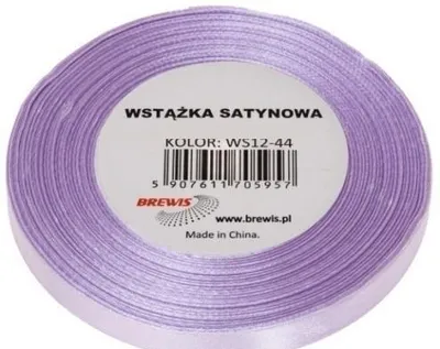 Immagine prodotto di Nastro di raso lavanda chiaro 12 mm x 32 m