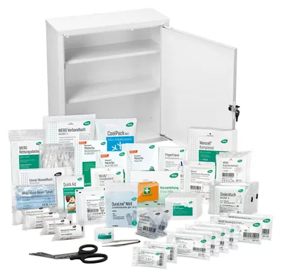 Produktbild von WERO Verbandschrank MidiTrio 200 mit Füllung DIN 13157 Allround