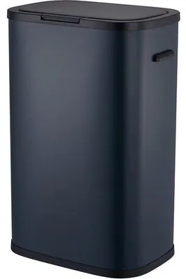 Immagine prodotto di Cestino dei rifiuti, capacità 60 L, apertura a pressione, acciaio inossidabile grigio opaco, KITCHEN MOVE, 42 x 28,5 x 62,5 cm
