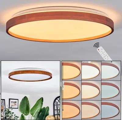 Produktbild von Canino Deckenlampe aus Holz/Kunststoff in Naturfarben/Weiß