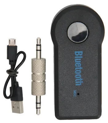 Obrázek produktu pro Přenosný Bluetooth přijímač hudby do auta, mini bezdrátový audio adaptér, 3,5 mm Aux pro telefon