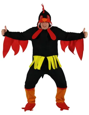 Produktbild von schwarzes Hahn Huhn Kostüm, Größe:XXL