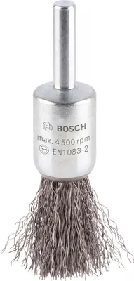 Image de Brosse boisseau PRO Metal clean, tige droite, 15 x 0,2 mm