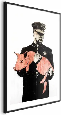 Produktbild von Posterpapier Poster - Police Pig 60x90 cm Streetart h-C-0099-ao-a