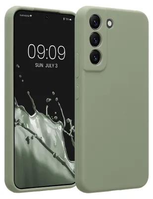 Produktbild von kwmobile Hülle kompatibel mit Samsung Galaxy S22 - Hülle Silikon gummiert - Handyhülle - Handy Case in Graugrün