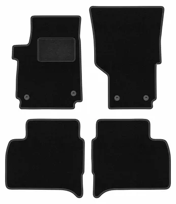 Immagine prodotto di Tappetini in moquette per Volkswagen Amarok 2010- (pick-up) – set 4 pezzi, neri, su misura – Wielganizator LUX