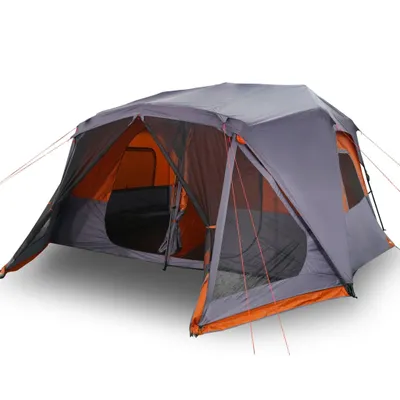 Immagine prodotto di Tenda Campeggio 10 Persone Grigio e Arancione Impermeabile