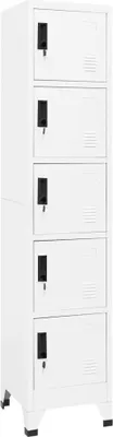 Produktbild von Schließfachschrank Weiß 38x40x180 cm Stahl
