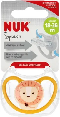 Obrázek produktu pro NUK SPACE Schnuller 18-36 - zebra