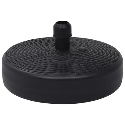 Image de Socle de parasol Rempli de sable/d'eau 24 L Noir