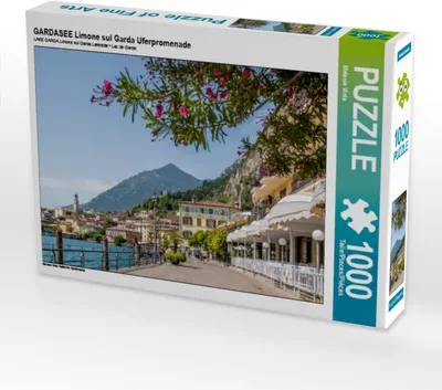 Produktbild von Calvendo GARDASEE Limone sul Garda Uferpromenade 1000 Teile Puzzle quer 640x480mm, Viola Melanie; 7293045