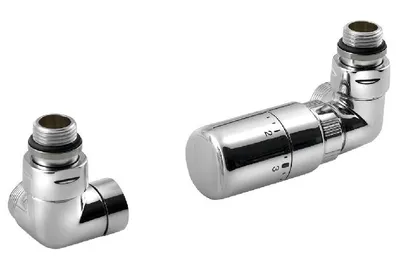Obrázok produktu pre Sapho Corner - Pripojovacia súprava ventilov termostatická triaxiálna, pravá, chróm CP1012RS
