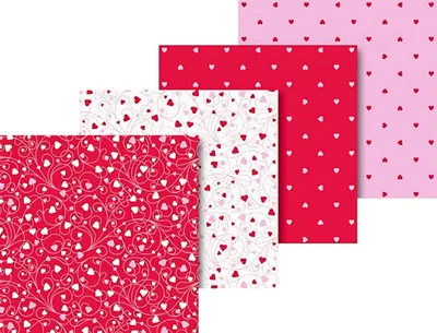 Produktbild von HEYDA 204875505 Faltblätter-Set Herz 15 x 15 cm Papier