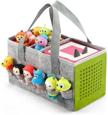Produktbild von Tasche für Toniebox Tonie, Aufbewahrungstasche für Tonie Box Figuren und Toniebox Starter-Set, Tragetasche mit Tragegriff (grün)