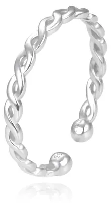 Image de Bague ouverte en argent AGG638 - Circonférence : 55 mm