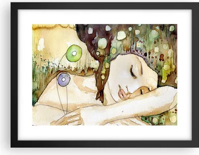 Produktbild von Gerahmtes Poster - Schwarzer Rahmen - Frau modern - 40x30 cm - Wand Bild - Wanddeko - Wandbilder - Kunstposter - Wandposter - Bilderrahmen - Bilder - Kunstdruck - Wandbild - P2BAA40x30-3553