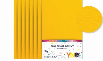 Image de Interdruk feutre de bricolage jaune 8 feuilles