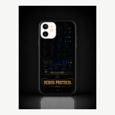 Image de Coque de protection pour iPhone 12 / 12 Pro, avec motif de débogage – LUNØIR ©